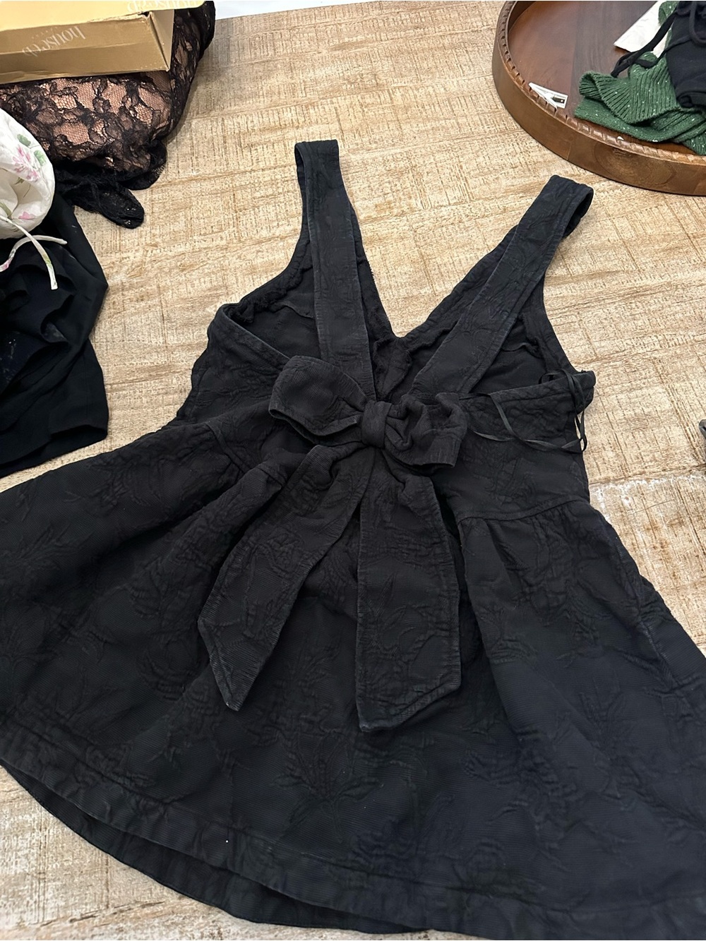 Free people babydoll mini denim dress